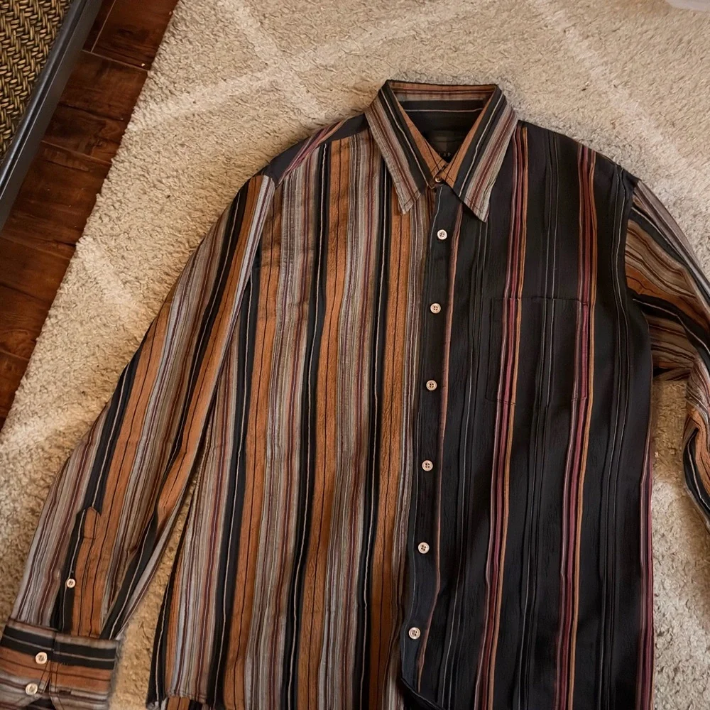 “RARE” - Men's SQ WEAR Long Sleeve #MelroseAve Stylish (fits like size Medium) - Picture 7 of 10